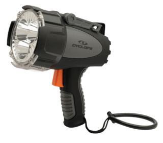 Cyclops Revo 6000 lumens Spotlight features an integrated stand and lantern function